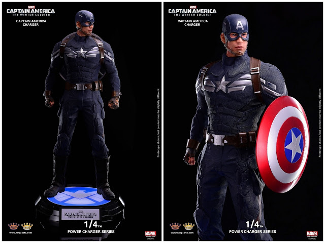 Captain America: The Winter Soldier: Captain America Power Charger 1/4th Scale Statue by King Arts