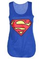Crazy Girls Womens Superman Superhero Print Vest Tank Top