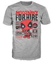 Marvel Deadpool Mercenary for Hire T-shirt