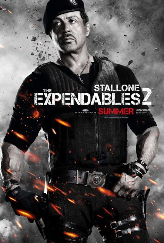 Sylvester Stallone as Barney Ross: The Expendables