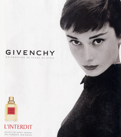 Audrey Hepburn for L'interdit Fragrance