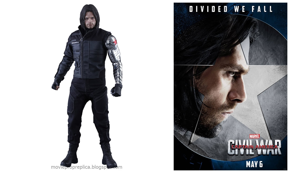 Sebastian Stan As Bucky Barnes Winter Soldier Captain America Civil War Movie Collectible