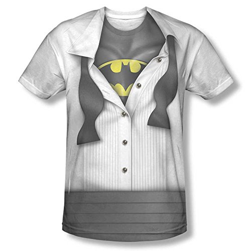 Batman I'M Batman Mens Poly Short Sleeve Sublimation Crew Shirt