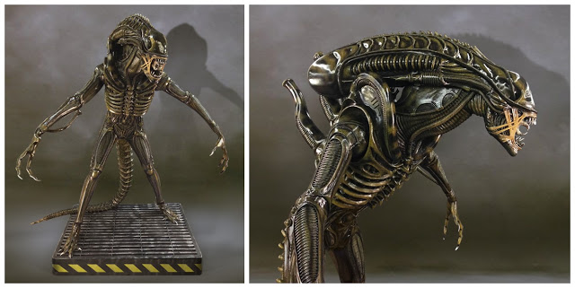 Alien Warrior Life Size Statue