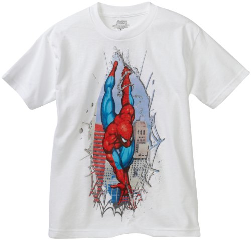 Marvel Big Boys' Spiderman Rip License T-Shirt