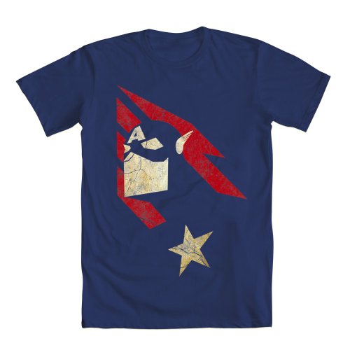 Mighty Fine Captain America Vintage Americana T-Shirt