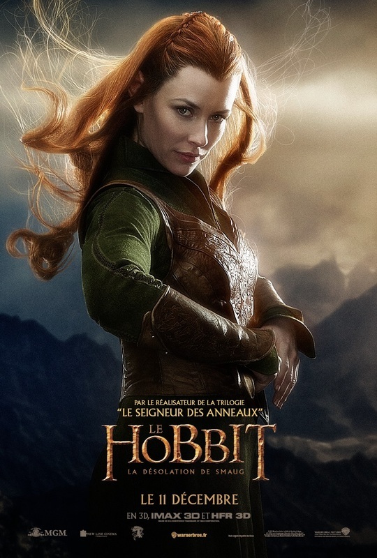 Evangeline Lilly as Tauriel: The Hobbit The Desolation of Smaug