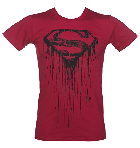 Mens Red DC Comics Superman Graffiti T Shirt