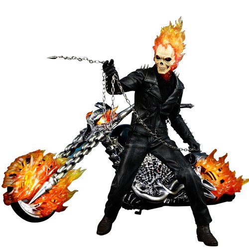 Ghost Rider: Ghost Rider with Hellcycle 1/6th Scale Limited Edition Figure (Nicolas Cage)