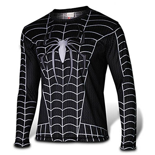 Black Spider Man Long T-shirt