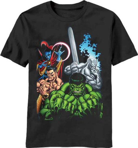 Marvel Team-Ups Hulk Group Mens T-shirt