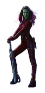 Zoe Saldana as Gamora: Guardians of the Galaxy