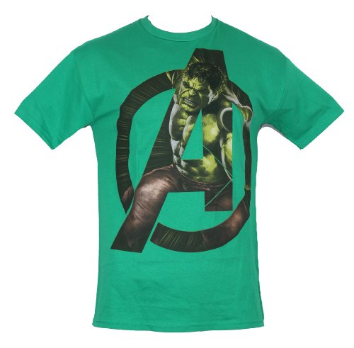 The Avengers Mens T-Shirt - Hulk image inside of A Logo