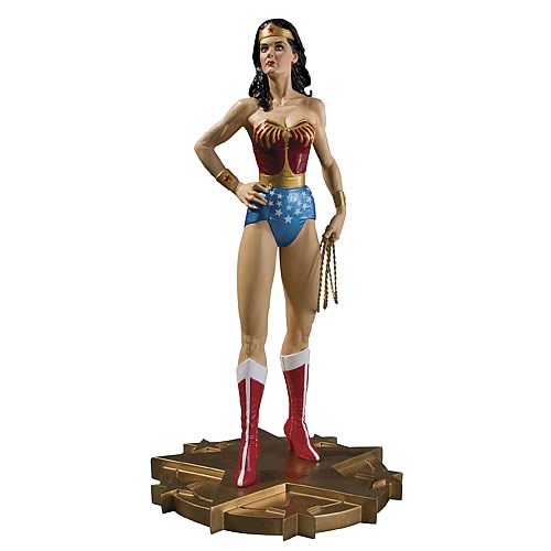 Lynda Carter as Wonder Woman 75th anniversary Statue