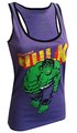 Marvel Comics Incredible Hulk Purple Racer Back Tank Top for women