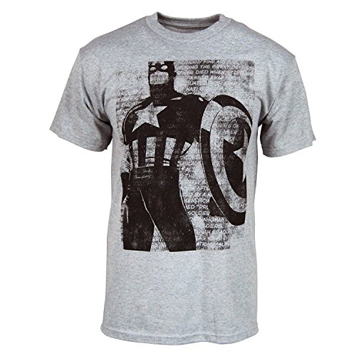 Mad Engine Marvel Comics Captain America Contrast Mens T-Shirt