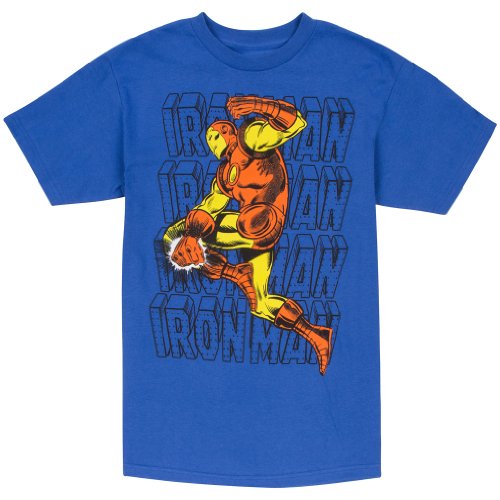 Mighty Fine Iron-Man Logo Repeat T-Shirt