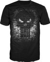 Punisher Brick Skull Logo Men's Black T-shirt