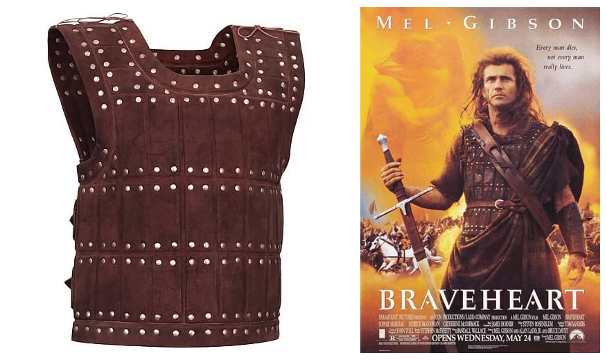 Braveheart: William Wallace (Mel Gibson) Leather Brigandine Prop Replica