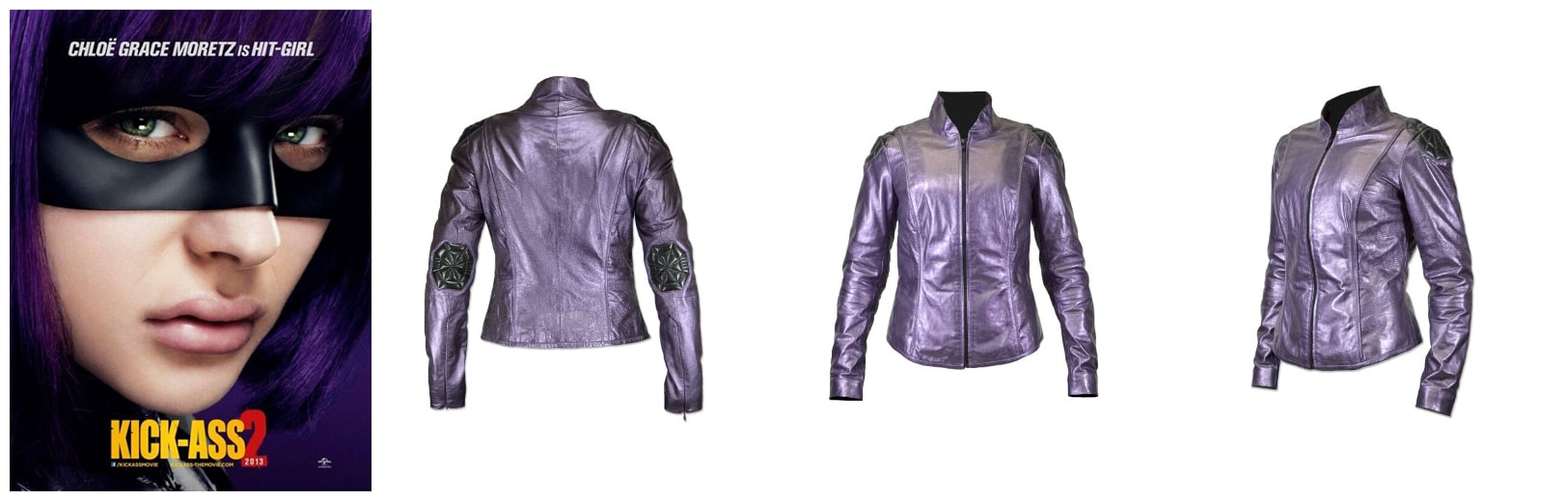 Kick Ass 2: Hit Girl (Chloe Grace Moretz) Leather Jacket Prop Replica