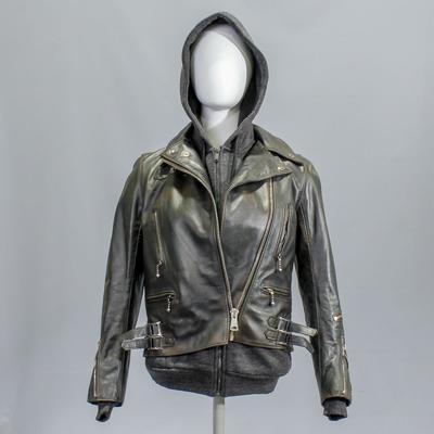 Lara Croft's (Alicia Vikander) Screen Worn Wardrobe Set: Zip-Front Jacket & Zip-Front, Hooded Sweatshirt.
