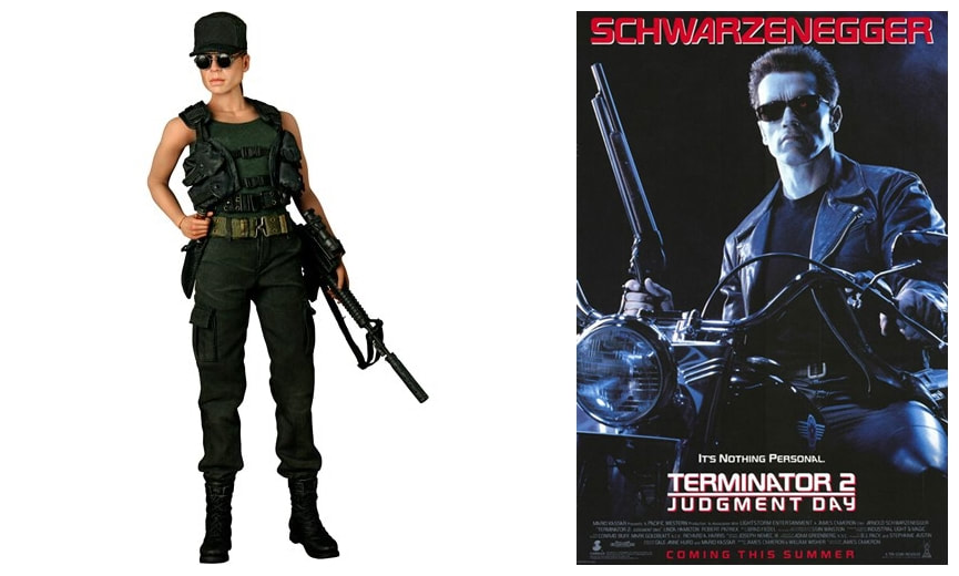Linda Hamilton as Sarah Connor: Terminator 2: Judgment Day: Movie Collectible Figure